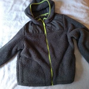 Grey fleece hoodie